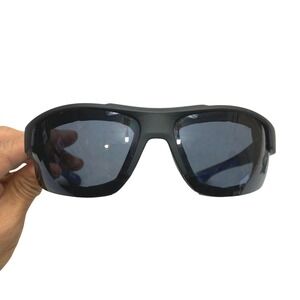 Choppers 8CP943 Biker Sunglasses Black Blue Padded Wrap Around Moto Goggles